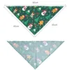 Appareils pour chiens A réglable Pet Salive Torle Polyester triangle chiot écharpe Bandana Col Colc accessoires de Noël