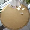 Carpets Cotton Woven Weave Round Rugs Handmade Carpet With Tassel For Bedroom Living Room Home Decor Door Floor Mats