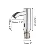 Раковина ванной комнаты с раковинами Sinlaku Хром -полированный бассейн Автоматический датчик кран Сквозь Touch Бесплатная палуба с холодной водой быстрые открытые смесители