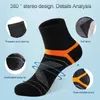 Chaussettes masculines 3 paires de haute qualité hommes coton sports noirs décontractés couvrant l'été absorbant la sueur respirante mâle sock sokken