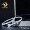 Bransoleta bransoletka Moissanite bioder bioder 925 Srebrny VVS Męski Kryształ Ice Kryształ 4,0 mm tenis