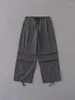 Kvinnors byxor streetwear kvinnor baggy wide ben tröja 2024 mode damer lösa hippie joggers byxor vintage flickor nylon last