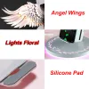 Laddare Auto Open Close Angel Wings Wireless Charger Led Leight Qi Wireless 15W snabb laddning för iPhone 13 12 11 Pro Max Samsung S22 S21