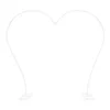 Decorazione per feste Wedding Arch Stand Floer Rack Sfondo Sfondo a forma di cuore a forma di scena Bianco.