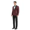 Suisses masculines Style coréen Slim Fit Two-Piece Formal Suit OFFICIEL Mariage d'été élégant