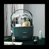 Кухня для хранения косметической коробки водонепроницаемой пылепроницаемой ванной комнаты на рабочем столе красоты организатор по уходу за кожей-ящиком-зеленом