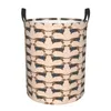 Sacs à linge Dckelhund Hamper Grand panier de rangement de vêtements Diry Sausage Dog Lovers Toys Bin Organisateur pour Boy Girl