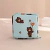 Sacs de rangement sac de serviette sanitaire ins portable petit japonais mignon étudiant grande capacité