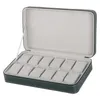 Titta på lådor Box Pu Leather Case Storage för Quartz Watcches smycken Display Gift