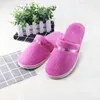 Zapatillas 5Pairs/Lot Men Mujeres Invierno El Desechable Toboganes en casa Travel Spa Zapatos Hospitalidad Calzado de talla Slipper