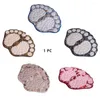 Mattes de bain Cuisine Porche absorbant salle de bain décoration maison El Foot Shape Balcon Coubblestone Pads de salon en relief en relief