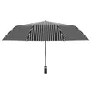Зонты ветропроницаемые дорожные зонтики-малыша Компактная автоматическая сильная стальная складывание и портативное обработка для дождя долговечно