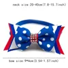 Dog Apparel 50/100pcs American Independence Days Pet Accessories US Flag Grooming Cat Bowties Small Bowtie