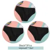 Mutandine femminili Finetoo Cotton 3PCS Donne a strisce morbide Breta di ragazze solide Solidi Slievi sexy Lingerie M-XL Comfort In biancheria intima