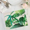 Carpets 1/4pcs Assorted Flowers Sunflower Linen Table Mat Place Various Styles For Family Decoration And Party Decor