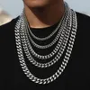 Collier de chaîne en gros 18k 14K bijoux Hip Hop Hop Cuban Gold plaqué pour les femmes