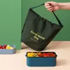 Bolsas de armazenamento lancho de lancho portátil Isollic Box Box Bento Escola Comida