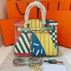 Кожаная дизайнерская сумка с высокой четкости домашняя сумка женская сумочка модная цветная телячья сумка с граффити