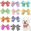 Appareils pour chiens 60 / 80pcs Style payant Pet à noeud papillon Bowties Décoration Chiens Necclues Poix de toiletchage Fournitures pour les petits cols accessoires