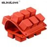 Baking Moulds SILIKOLOVE 15Cavity Silicone Mold Cube Non Stick Dessert Pastry Magic Splice Cake Square Brownie Molds For