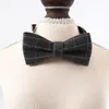 Cucciolo di cucciolo di abbigliamento per cani per cravatta per cravatta per cani di piccola taglia in stile britannico a bowtie cravatta da bowtie rifornimenti regolabili da toeletta