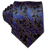 Бабочки Hi-Tie Luxury Navy Blue Gold Floral Heartie с хэкки-започками.