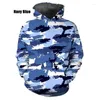 Herren Hoodies 3D Print Camouflage Grafik Sweatshirts für Männer Frauen Mode Casual Pullover Lose Plus Size Streetwear