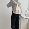 Bolsas escolares Mulheres Nylon Backpack estilo coreano String leve bolsa de ombro leve bolsas de grande capacidade Bolsas de viagem macias
