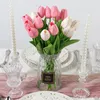 Fleurs décoratives 10pcs Tulip Bouquet artificiel Pe.