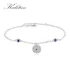 Strands Kaletine Lucky Evil Eye Bracelet for Women Real 925 Sterling Silver Silver Blue Zircon Turquia O olho de casamento de jóias finas Presente