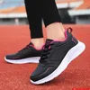 Casual Shoes High Quality Leather Waterproof Running Women Fashion Baskets Sneakers Ladies Lightweight Non-slip Jogging