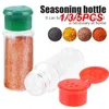 Storage Bottles 1/3/5PCS 100MLSeasoning Shaker Plastic Spices Condiment Jar Salt Pepper Boxes For Kitchen Gadget Tool Organizer