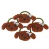 Abbigliamento per cani 4pcs che curano i capelli cravatte per capelli ornamenti per la banda per capelli cuccioli per feste