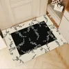 Carpets Dirt piégeant le tapis d'entrée intérieure ménage de la porte en cuir PU anti-skid Porte de sol de bienvenue pour la maison