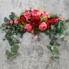 Decorative Flowers XD-Peony Artificial Wedding Garland Arch Arrange Door Lintel Wreath Wall Ornaments Weeding Supplies