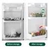 Bouteilles de rangement 4pcs Réfrigérateur Boîte de porte latérale Aliments Fresh-Sheeting For Kitchen Multifonctional Wall Fridge Organisateur