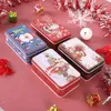 Gift Wrap 1pc Metal Christmas Box Rectangle Tins For Candy Cookies Great Card Packaging Kids Party Supplies Storage Case