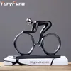 Yuryfvna Bicycle State Champion Cyclist Sculpture Figurine Modern Résumé Art Athlete Home Decor Room Decoration Ornements 240322