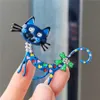 European and American oil dripping cat brooch colored enamel chest flower grand women's coat buckle suit pin clothing accessories AB92