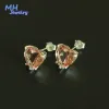 Anelli MH Diaspore Gemstone Classics Orecchini per prigionieri 925 Sterling Silver Heart Shape Zultanite Anniversary Fine Jewelry Lover's Gift