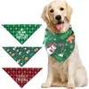 Appareils pour chiens A réglable Pet Salive Torle Polyester triangle chiot écharpe Bandana Col Colc accessoires de Noël