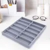 Sunglasses Organizer 12 Slot Decor Glasses Storage Box Display Case for Home Dresser Showcase Desktop Travel 240327