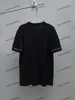 xinxinbuy Men designer Tee t shirt 2024 Italy Woolen Letter embroidery sleeve Knitted shirt short sleeve cotton women gray black white XS-2XL