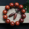 Strand Lobular Red Sandalwood Tibet Pärlor Buddha Armband