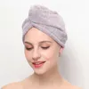 Towel 2pcs Bamboo Charcoal Fiber Quick-drying Water-absorbent Women's Soft Hair Dryer Cap Household Headband Dry