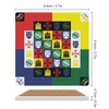 テーブルマットはポルトガルの旗のデザインセラミックコースター（正方形）カワイイホワイトアニマルホルダー