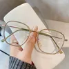 Zonnebrillen mannen vrouwen anti blauw licht leesbril Big frame plat spiegel bril kantoor werk look book