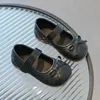 skórzane dziewczyny buty księżniczki perły dziecięce buty skórzane czarne brązowe białe niemowlę dziecięce dzieci buty do stóp Y1EB#