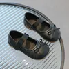 Scarpe da principessa per ragazze in pelle perle perle bambini scarpe in pelle in pelle nera neonate bambini per bambini per bambini scarpe protezione per bambini n9d5#