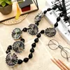 체인 Kukui Lei-Necklace 2024 Black Beads Nut Leis Ribbon 40GB의 졸업 클래스